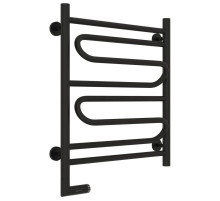 Полотенцесушитель электрический 600х500 черный матовый МЭМ левый Сунержа Элегия 2.0 31-5218-6050