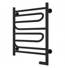 Полотенцесушитель электрический 600х500 черный матовый МЭМ правый Сунержа Элегия 2.0 31-5219-6050
