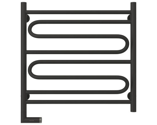 Купить Полотенцесушитель электрический 600х600 темный титан муар МЭМ левый Сунержа Элегия 2.0 15-5218-6060 в магазине сантехники Santeh-Crystal.ru