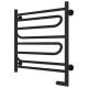 Купить Полотенцесушитель электрический 600х600 черный матовый МЭМ правый Сунержа Элегия 2.0 31-5219-6060 в магазине сантехники Santeh-Crystal.ru
