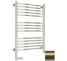 Полотенцесушитель электрический 800х500 состаренная латунь МЭМ левый Сунержа Флюид 2.0 051-5220-8050