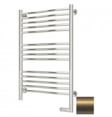 Полотенцесушитель электрический 800х500 золотой матовый МЭМ правый Сунержа Флюид 2.0 032-5221-8050