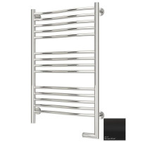 Полотенцесушитель электрический 800х500 черный матовый МЭМ правый Сунержа Флюид 2.0 31-5221-8050