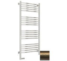 Полотенцесушитель электрический 1200х500 состаренная бронза МЭМ левый Сунержа Флюид 2.0 05-5220-1250