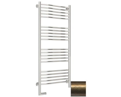 Приобрести Полотенцесушитель электрический 1200х500 состаренная бронза МЭМ левый Сунержа Флюид 2.0 05-5220-1250 в магазине сантехники Santeh-Crystal.ru