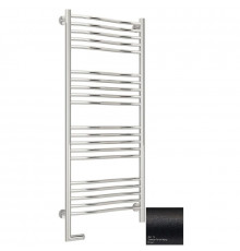 Полотенцесушитель электрический 1200х500 темный титан муар МЭМ левый Сунержа Флюид 2.0 15-5220-1250