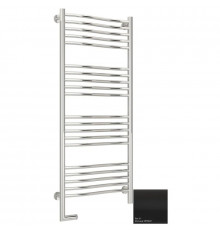 Полотенцесушитель электрический 1200х500 черный матовый МЭМ левый Сунержа Флюид 2.0 31-5220-1250