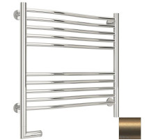 Полотенцесушитель электрический 600х600 золотой матовый МЭМ левый Сунержа Флюид 2.0 032-5220-6060