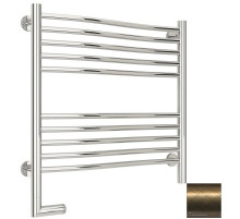 Полотенцесушитель электрический 600х600 состаренная бронза МЭМ левый Сунержа Флюид 2.0 05-5220-6060