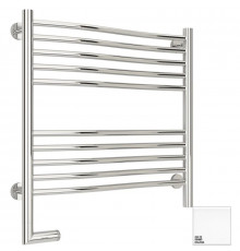 Полотенцесушитель электрический 600х600 белый глянец МЭМ левый Сунержа Флюид 2.0 12-5220-6060