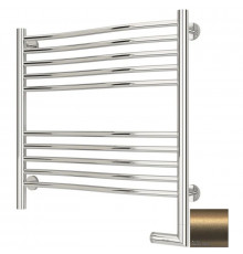 Полотенцесушитель электрический 600х600 золотой матовый МЭМ правый Сунержа Флюид 2.0 032-5221-6060