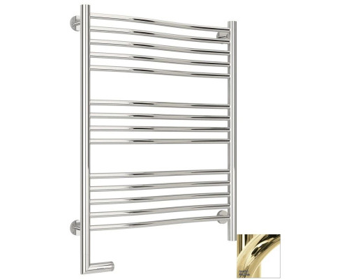 Купить Полотенцесушитель электрический 800х600 шампань МЭМ левый Сунержа Флюид 2.0 020-5220-8060 в магазине сантехники Santeh-Crystal.ru