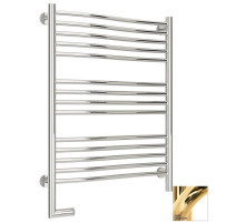 Полотенцесушитель электрический 800х600 золотой МЭМ левый Сунержа Флюид 2.0 03-5220-8060