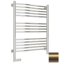 Полотенцесушитель электрический 800х600 состаренная латунь МЭМ левый Сунержа Флюид 2.0 051-5220-8060