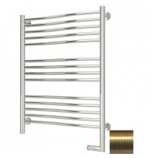 Полотенцесушитель электрический 800х600 состаренная латунь МЭМ правый Сунержа Флюид 2.0 051-5221-8060