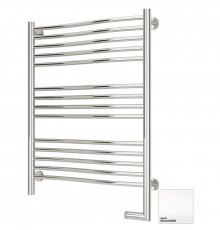 Полотенцесушитель электрический 800х600 белый матовый МЭМ правый Сунержа Флюид 2.0 30-5221-8060