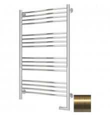 Полотенцесушитель электрический 1000х600 состаренная латунь МЭМ правый Сунержа Флюид 2.0 051-5221-1060