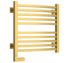 Полотенцесушитель электрический 500х500 золотой матовый МЭМ левый Сунержа Аркус 2.0 032-5604-5050