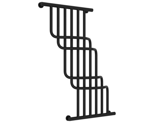 Заказать Полотенцесушитель водяной 1000х850 черный матовый Сунержа Нега 31-0225-1085 в магазине сантехники Santeh-Crystal.ru