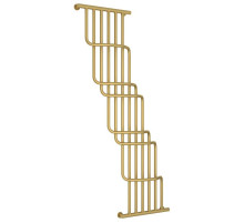 Полотенцесушитель водяной 1700х1000 золотой матовый Сунержа Нега 032-0225-1710