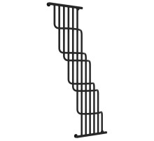 Полотенцесушитель водяной 1700х1000 черный матовый Сунержа Нега 31-0225-1710