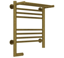 Полотенцесушитель электрический 500х400 состаренная бронза МЭМ левый Сунержа Богема с полкой 2.0 05-5206-5040