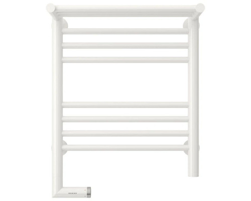 Приобрести Полотенцесушитель электрический 500х400 белый глянец МЭМ левый Сунержа Богема с полкой 2.0 12-5206-5040 в магазине сантехники Santeh-Crystal.ru