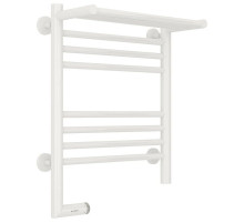 Полотенцесушитель электрический 500х400 белый глянец МЭМ левый Сунержа Богема с полкой 2.0 12-5206-5040