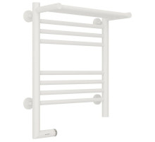 Полотенцесушитель электрический 500х400 белый матовый МЭМ левый Сунержа Богема с полкой 2.0 30-5206-5040