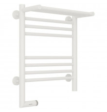 Полотенцесушитель электрический 500х400 белый матовый МЭМ левый Сунержа Богема с полкой 2.0 30-5206-5040