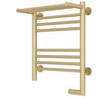 Полотенцесушитель электрический 500х400 шампань матовая МЭМ правый Сунержа Богема с полкой 2.0 022-5207-5040