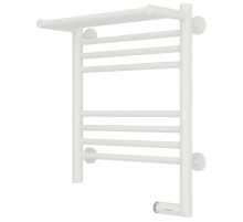 Полотенцесушитель электрический 500х400 белый матовый МЭМ правый Сунержа Богема с полкой 2.0 30-5207-5040