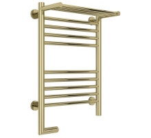 Полотенцесушитель электрический 600х400 шампань МЭМ левый Сунержа Богема с полкой 2.0 020-5206-6040