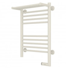 Полотенцесушитель электрический 600х400 античное белое золото МЭМ правый Сунержа Богема с полкой 2.0 10-5207-6040