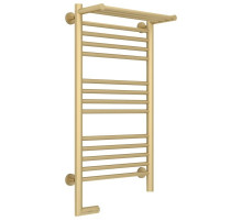 Полотенцесушитель электрический 800х400 шампань матовая МЭМ левый Сунержа Богема с полкой 2.0 022-5206-8040