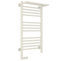 Полотенцесушитель электрический 800х400 античное белое золото МЭМ левый Сунержа Богема с полкой 2.0 10-5206-8040