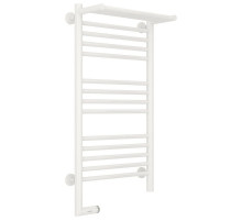Полотенцесушитель электрический 800х400 белый глянец МЭМ левый Сунержа Богема с полкой 2.0 12-5206-8040