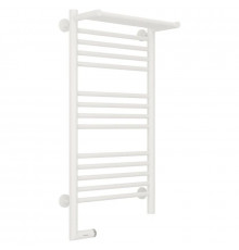 Полотенцесушитель электрический 800х400 белый матовый МЭМ левый Сунержа Богема с полкой 2.0 30-5206-8040