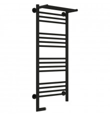 Полотенцесушитель электрический 1000х400 черный матовый МЭМ левый Сунержа Богема с полкой 2.0 31-5206-1040