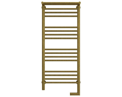 Заказать Полотенцесушитель электрический 1000х400 состаренная бронза МЭМ правый Сунержа Богема с полкой 2.0 05-5207-1040 в магазине сантехники Santeh-Crystal.ru