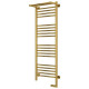 Купить Полотенцесушитель электрический 1200х400 золотой МЭМ правый Сунержа Богема с полкой 2.0 03-5207-1240 в магазине сантехники Santeh-Crystal.ru