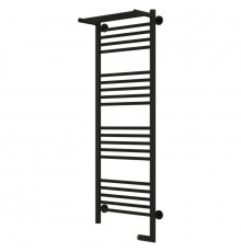 Полотенцесушитель электрический 1200х400 черный матовый МЭМ правый Сунержа Богема с полкой 2.0 31-5207-1240