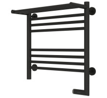 Полотенцесушитель электрический 500х500 темный титан муар МЭМ правый Сунержа Богема с полкой 2.0 15-5207-5050