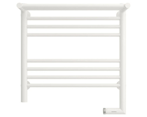 Заказать Полотенцесушитель электрический 500х500 белый матовый МЭМ правый Сунержа Богема с полкой 2.0 30-5207-5050 в магазине сантехники Santeh-Crystal.ru