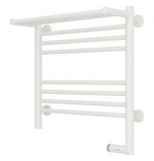 Полотенцесушитель электрический 500х500 белый матовый МЭМ правый Сунержа Богема с полкой 2.0 30-5207-5050