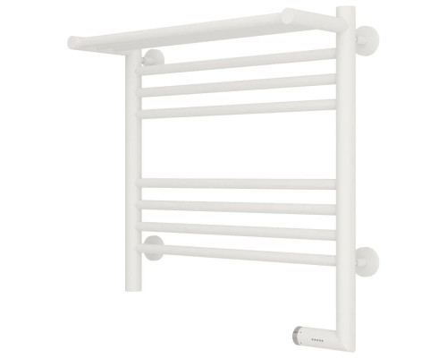 Заказать Полотенцесушитель электрический 500х500 белый матовый МЭМ правый Сунержа Богема с полкой 2.0 30-5207-5050 в магазине сантехники Santeh-Crystal.ru