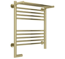 Полотенцесушитель электрический 600х500 шампань МЭМ левый Сунержа Богема с полкой 2.0 020-5206-6050