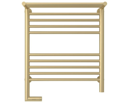 Купить Полотенцесушитель электрический 600х500 шампань матовая МЭМ левый Сунержа Богема с полкой 2.0 022-5206-6050 в магазине сантехники Santeh-Crystal.ru