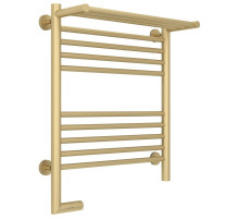 Полотенцесушитель электрический 600х500 шампань матовая МЭМ левый Сунержа Богема с полкой 2.0 022-5206-6050