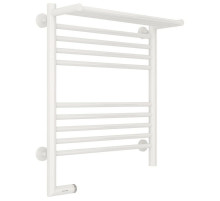 Полотенцесушитель электрический 600х500 белый глянец МЭМ левый Сунержа Богема с полкой 2.0 12-5206-6050